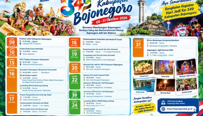 Bojonegoro Punya Banyak Agenda Seru Oktober Ini, Cek Jadwal HJB ke-349