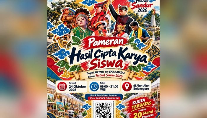 Pelajar Bojonegoro, Yuk Unjuk Karya di Festival Sandur 2026