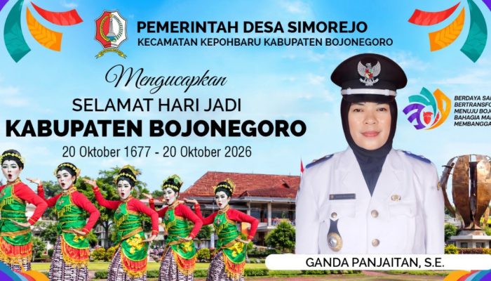 Kades Simorejo Ganda Panjaitan Sampaikan Ucapan Selamat Hari Jadi Bojonegoro ke-349