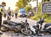 Dua Motor Bertabrakan di Sidomulyo Bojonegoro, Begini Awal Kejadiannya