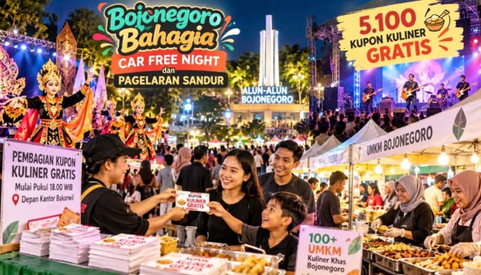 Bojonegoro Bahagia Car Free Night Hadir, 100 UMKM Kebagian Berkah