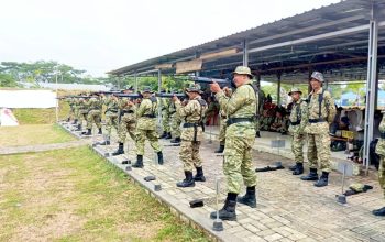 Asah Kemampuan Prajurit, Kodim Lamongan Gelar Latihan Menembak Tiga Hari