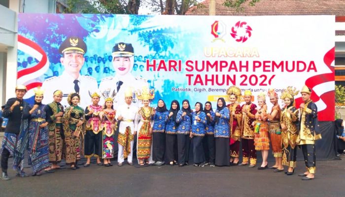 Upacara Sumpah Pemuda di Bojonegoro, Baju Punya Pesan Mendalam