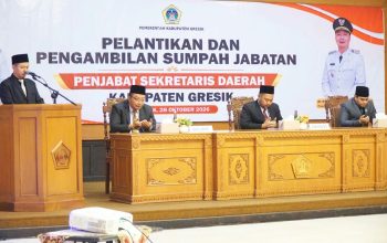 Bupati Gresik Lantik Pj Sekda Baru, Ini Tantangan yang Harus Dihadapi